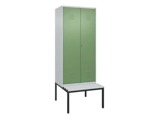 locker voor scheiding van kleding,HxBxD 2120x800x815mm,2vak