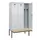 locker met bank,voor scheiding van kleding,HxBxD 2120x1200x815mm,3vak