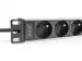 10 inch stekkerdoos met aluminium profiel, 4-voudige CEE 7/5 stopconta
