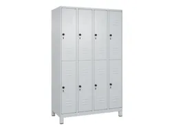 dubbeldekse locker,HxBxD 1950x1200x500mm,4x2vak.,vak B 300mm