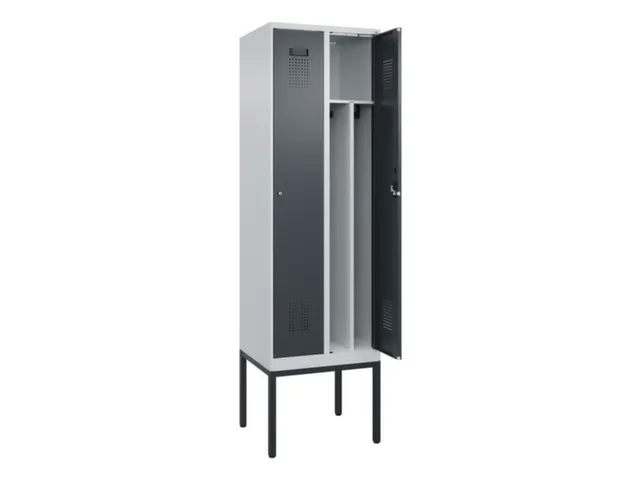 locker voor scheiding van kleding,HxBxD 2120x600x500mm,2vak