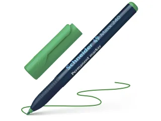 Marker Schneider Maxx 240 permanent ronde punt groen - 1