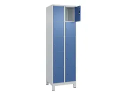 lockerkast,HxBxD 1950x600x500mm,2x5vakken,vak B 300mm,cil.-slot,voeten