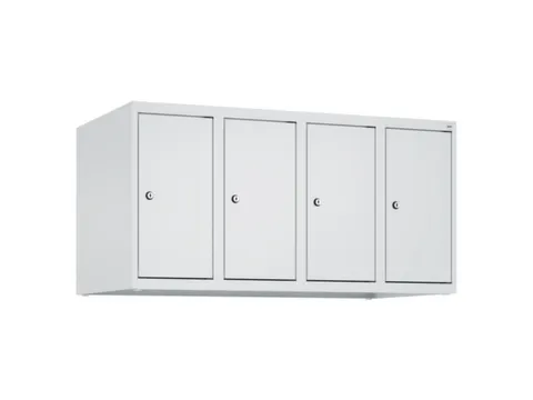 opzetkast,v. locker,4vak.,vak B 250mm,HxBxD 500x1000x500mm,vleugeldeur