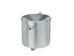 Veiligheidswandasbak HxØ 145x150mm Kiepbaar Rvs Blank Gelakt