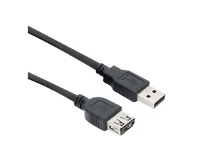 Kabel ACT USB 2.0 A male - USB A female zwart 0.5m - 1