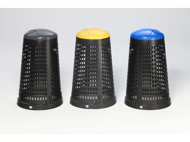 vuilniszakstandaard 120 liter HxØ 880x380-520mm romp PP zwart blauw