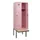locker met bank,HxBxD 1950x600x815mm,2vak,vak B 300mm,draaigrendel