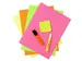 Pak van 100 inlegmappen FLUO 80 - 22x31cm-Geassorteerd