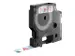 D1 labeltape 12 mm Rood op transparant 45012
