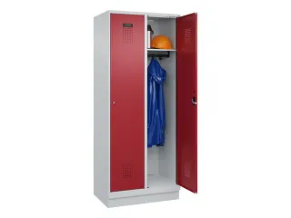 locker,HxBxD 1950x800x500mm,2vak,vak B 400mm,cil.-slot,sokkel - 1