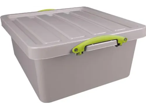 Recycled opbergdoos 31.5 Liter nestbaar grijs