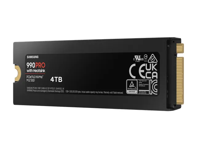 Samsung 990 Pro, 4 To, M.2, 7450 Mo/s
