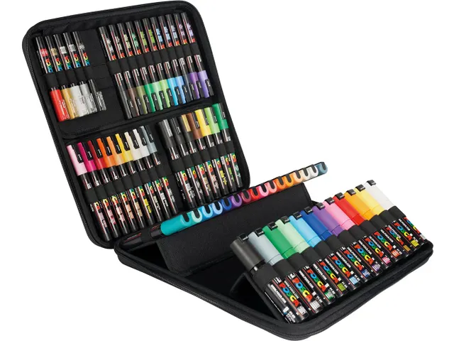 Paintmarker In Luxe Koffer, 60 Stuks, Assorti