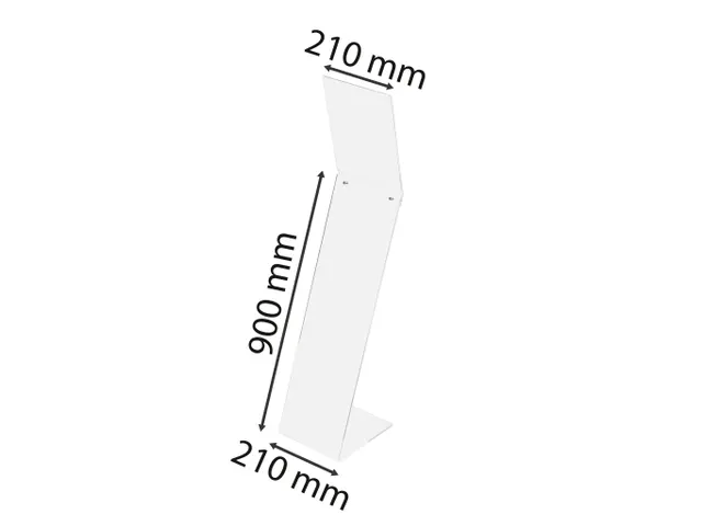 Presentatiestaander plexi A4 staand