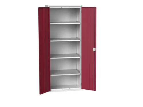universele kast,HxBxD 2000x800x550mm,4xStalen bodem,draaigrendelslot