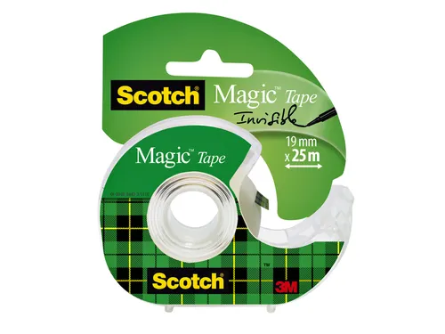 Plakband Scotch Magic 810 19mmx25m onzichtbaar + plakhandhouder