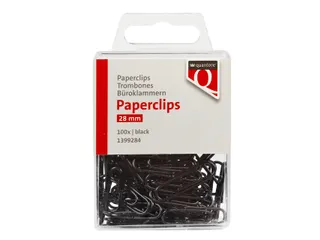 Paperclip Quantore 28mm 100 stuks zwart - 1