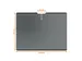 Privacyfilter SELF-ADHESIVE iPad 13 inch M2-M5 antraciet grijs