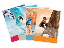 Cursusblok Aurora A4 ruit 4x8mm 2-gaats 200 pagina's 70gr