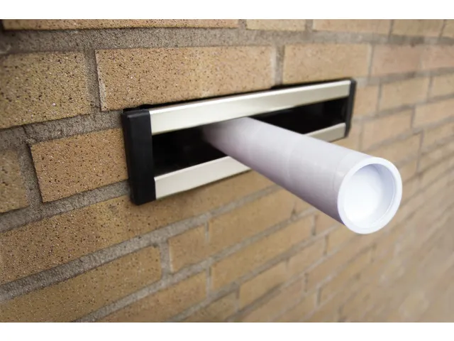 Brievenbuskoker Raadhuis A3 360x27mm rond wit krimp a 5 stuks