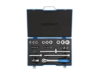 GEDORE D 19 EMU-20 Dopsleutelset 1/2 inch,23-delig,UD-profiel,8-32mm - 1