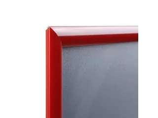 Kliklijst A0 Rechte hoeken 25mm Rood RAL3020 - 4