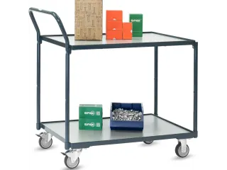 Tafelwagen 2241-7016 200kg 910x610mm 2 etages hout RAL7016 - 5