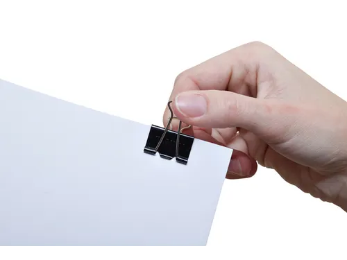 Papierklem MAUL 215 foldback 25mm capaciteit 9mm zwart