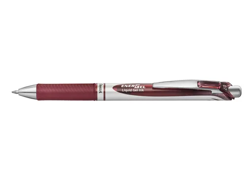 Gelschrijver Pentel BL77 Energel medium bordeaux 0.35 mm