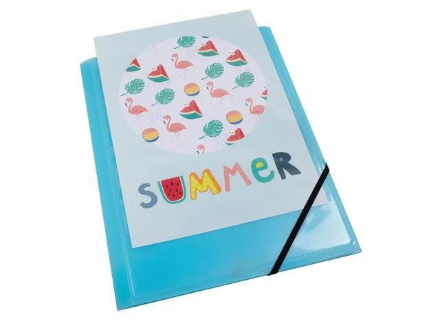 Elastomap Kreacover A4 3 Kleppen Assorti Pastel