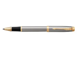 Rollerpen Parker IM Brushed metal GT Finish Fijn Zwarte inkt - 1