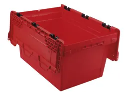 Euronorm-herbruikbare bakken,HxLxB 349x600x400mm,PP,rood