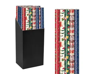Geschenkpapier Kerst Mix 70cmx2m assorti - 1