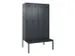 locker met bank,voor scheiding van kleding,HxBxD 2120x1200x815mm,4vak