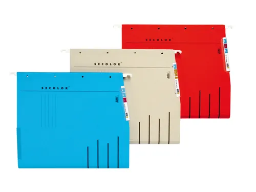 Hangmap Secolor lateraal voor legbord rood