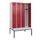 locker met bank,HxBxD 2120x1200x815mm,4vak,vak B 300mm,draaigrendel