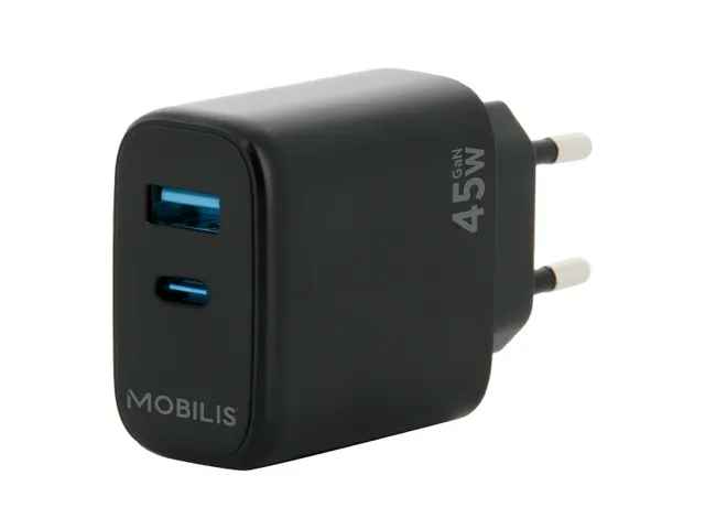 Mobilis 001363 oplader Universeel Zwart AC Auto 45W