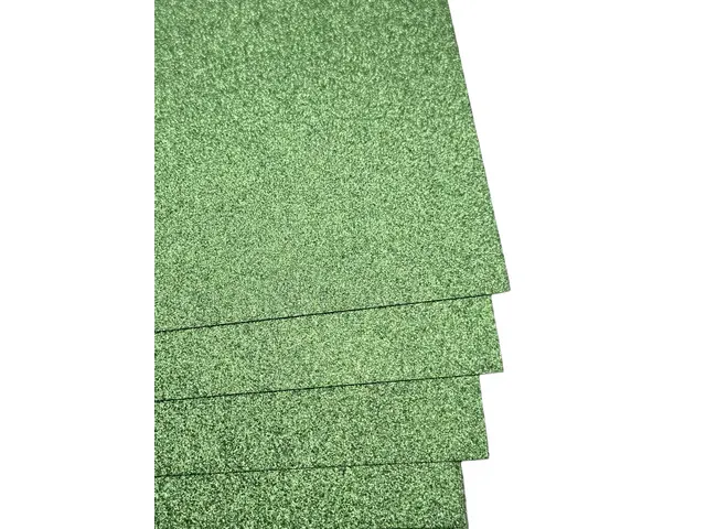 Glitterkarton Kangaro witgroen 50x70cm pak à 10 vel