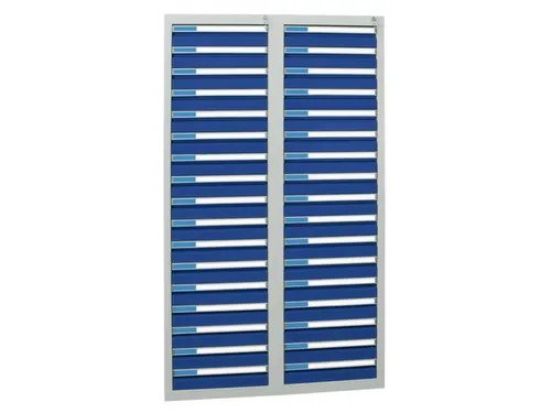 ladekast HxBxD 1800x1000x500mm 34laden vergrendeling RAL7035 RAL5010