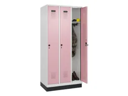 locker,HxBxD 1950x900x500mm,3vak,vak B 300mm,draaigrendel,sokkel