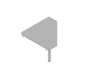 koppelelement voor bureau,90 °,HxBxD 730x840x840mm,v. C-voet - 1