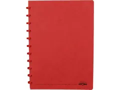 schrift, ft A4, 144 bladzijden, geruit 5 mm, rood