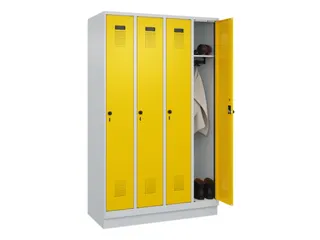 locker,HxBxD 1950x1200x500mm,4vak,vak B 300mm,draaigrendel,sokkel - 1