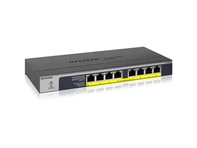8-Poorts Poe/poe+ Gigabit Unmanaged Switch