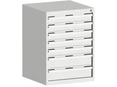 ladekast HxBxD 900x650x525mm 7laden romp RAL7035 front RAL7035