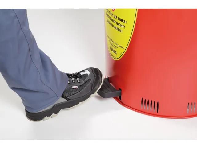 récipient de collecte de chiffons acier 20l HxlxP 429x385x382mm