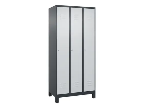 locker voor scheiding van kleding,HxBxD 1950x900x500mm,3vak