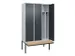 locker voor scheiding van kleding,HxBxD 2120x1200x815mm,3vak