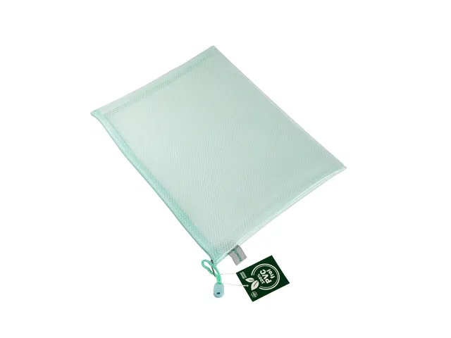 Pochette à fermeture éclair Foldersys EVA A4 sans PVC vert pastel
